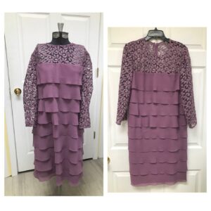 Vintage 90's Purple Sparkle Flapper Dress