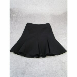 Vintage Arkis Punto Skirt Womens 10 Black Fishtail Pencil Office in White (Size 32)