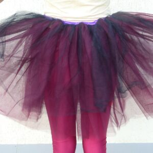 Vintage Ballerina Women Tutu Tulle Skirt Handmade Tutus Dancing Black Plum Plus Size European