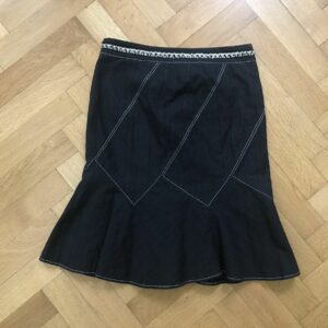 Vintage Godet Skirt Roberto Cavalli Class in Black, Women's (Size 28)