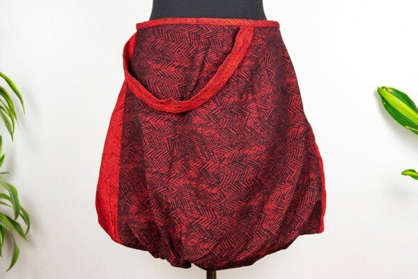 Vintage Red Assymetrical Bubble Mini Skirt