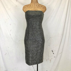 Vintage Strapless Glitter Dress | M