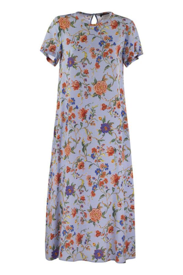 Weekend Max Mara Revere - Printed Silk T-Shirt Dress