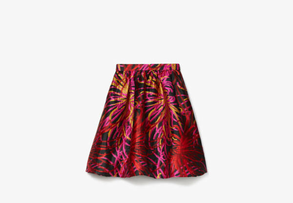 Winter Chrysanthemum Bubble Skirt