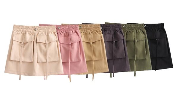 Women's A-Line Short Cargo Skirt - 6 Colours & 4 Sizes