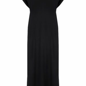 Womens Black T-shirt Midi Dress