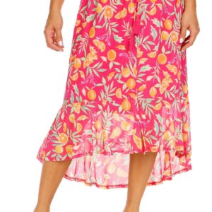 Women's Fruit Flowy Maxi Skirt