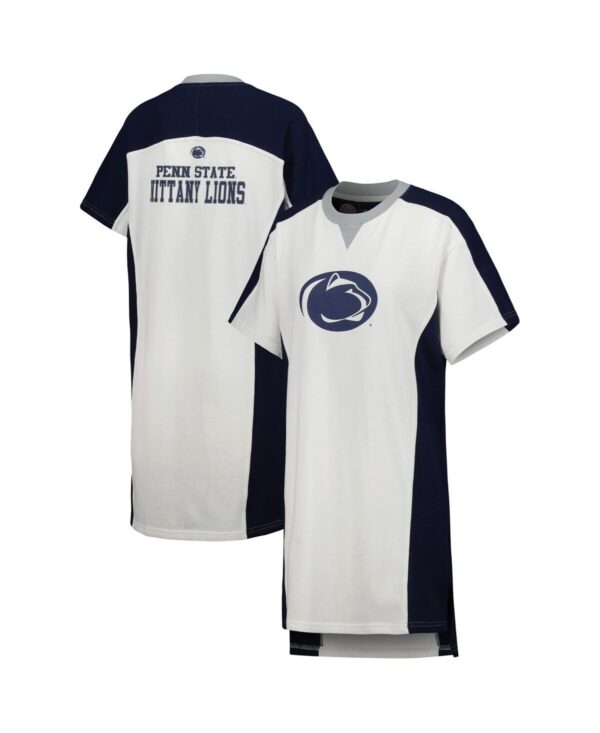 Women's G-iii 4Her by Carl Banks White Penn State Nittany Lions Home Run T-shirt Dress - White