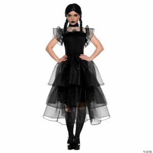 Womens Gothic Prom Dress Costume - Large 12-14