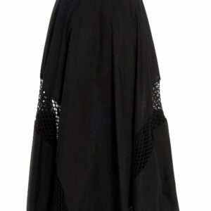 Women's High-Waist Cut Out-Detailed Maxi Skirt In Black