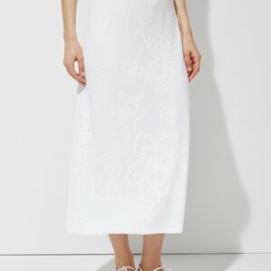 Women's Jacquard Maxi Skirt in White Size 4 (20/22-XXL) | Chico's Outlet, Clearance Women's Clothing