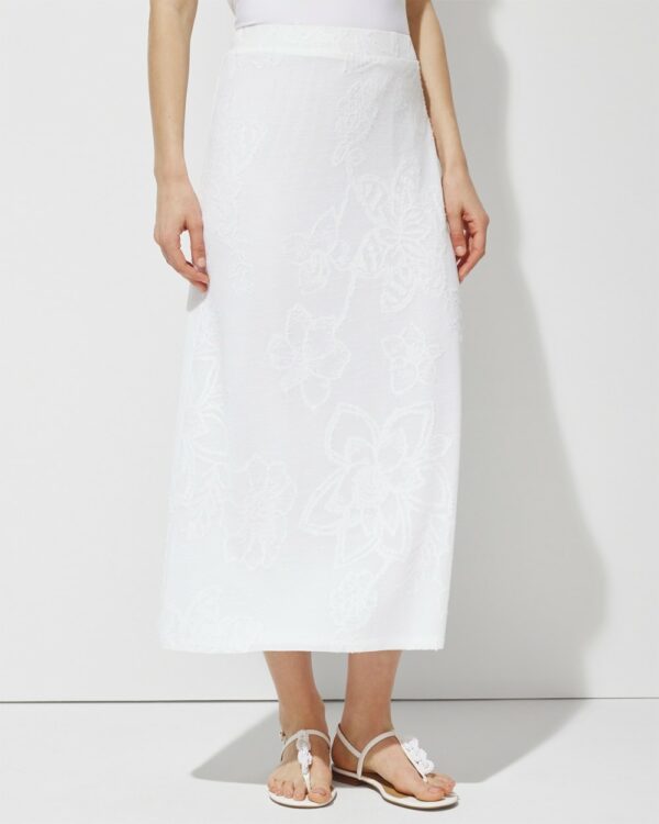 Women's Jacquard Maxi Skirt in White Size 4 (20/22-XXL) | Chico's Outlet, Clearance Women's Clothing