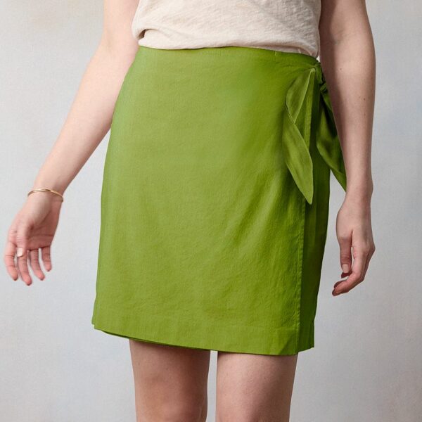 Women's LC Lauren Conrad Sarong Wrap Mini Skirt, Size: Medium, Essential Green