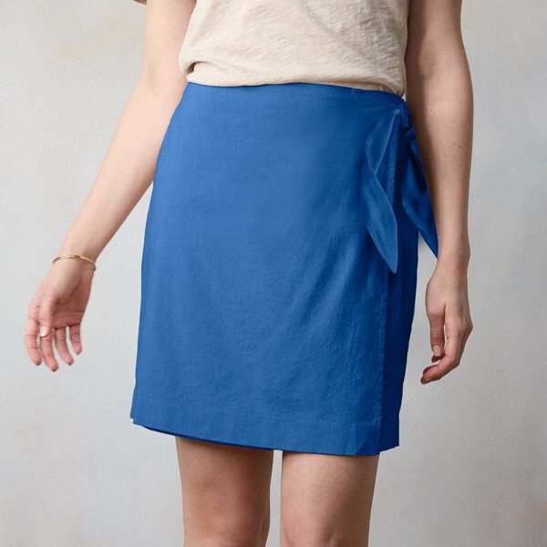 Women's LC Lauren Conrad Sarong Wrap Mini Skirt, Size: Small, Canyon Blue