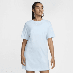 Women's Nike Sportswear Chill Knit Oversized T-Shirt Dress in Blue, Size: Small | DV7882-474