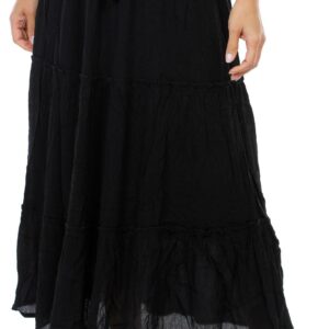 Women's Plus Solid Maxi Skirt