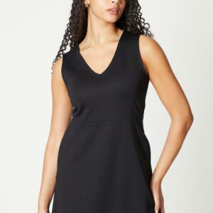 Womens Ponte Pinafore Dress