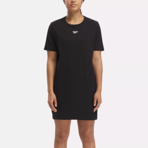 Women's Reebok Identity T-Shirt Dress in Black