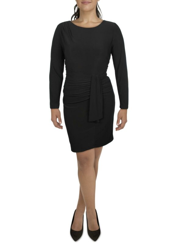 Womens Ruched Sheath Cocktail and Party Dress