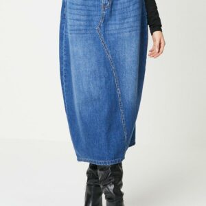 Womens Seam Detail Maxi Skirt