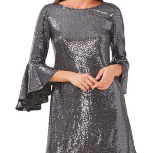 Womens Sequined Short Cocktail And Party Dress