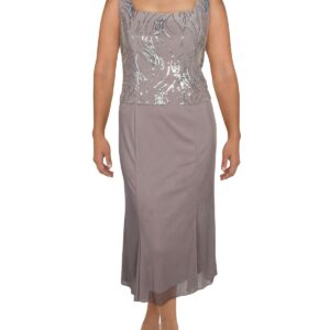 Womens Sequined Sleeveless Cocktail Dress