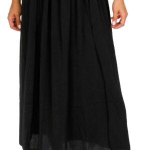 Women's Solid Maxi Skirt