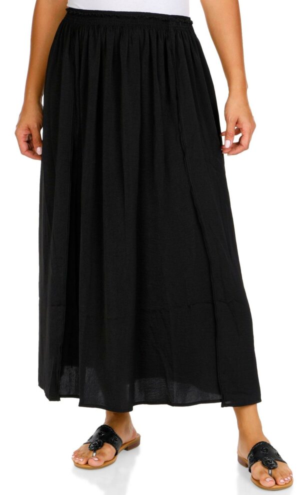 Women's Solid Maxi Skirt