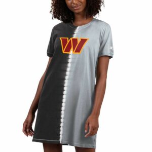 Women's Starter Black Washington Commanders Ace Tie-Dye T-Shirt Dress, Size: Small, Wft Black