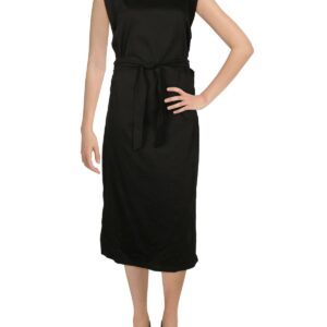 Womens Tie Waist Long Maxi Dress