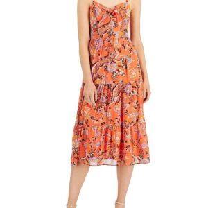 Womens Tiered Midi Sundress