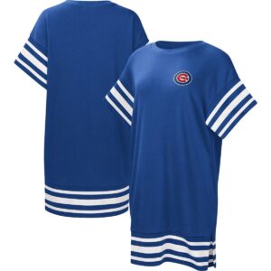 Women's Touch Royal Chicago Cubs Cascade T-shirt Dress - Royal