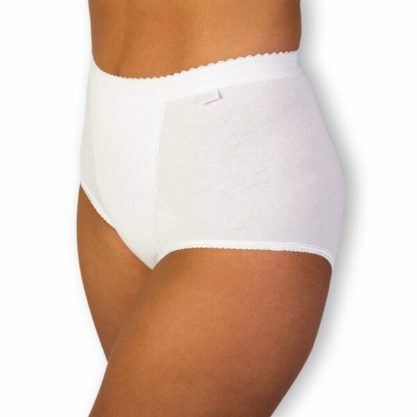 Women's Tru Lingerie Control Briefs 2 Pack - White - 24 | TJ Hughes