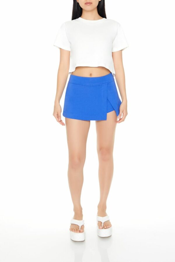 Women's Tulip-Hem Mini Skirt in Cobalt Medium