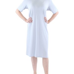 Womens V-Neck Knee T-Shirt Dress