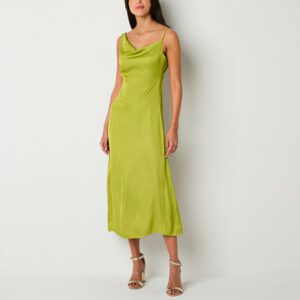 Worthington Sleeveless Midi Slip Dress, X-large, Green