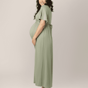 Wrap Maternity Maxi Dress / Rosemary