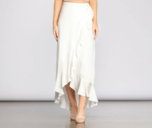 Wrap Me In Ruffles Maxi Skirt