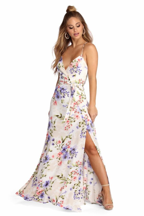 Wrapped In Florals Maxi Dress