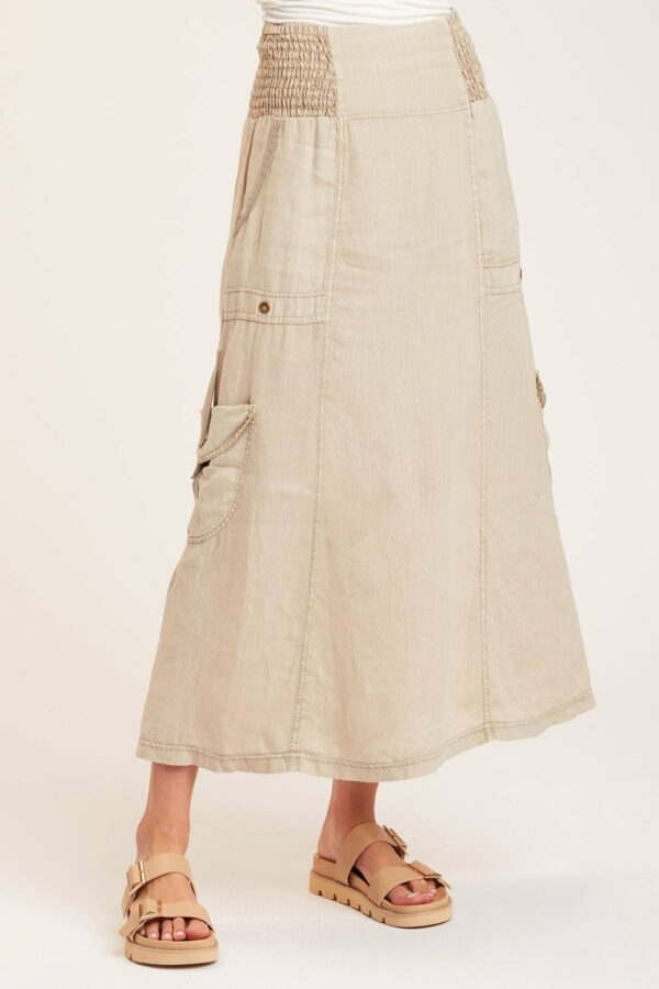 XCVI Francine Maxi Skirt in Beige