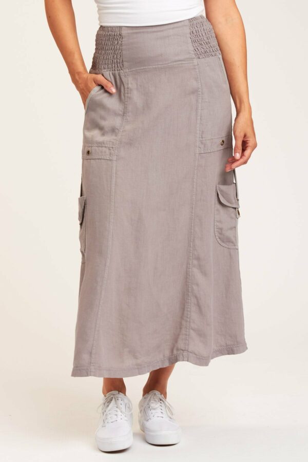 XCVI Francine Maxi Skirt in Grey