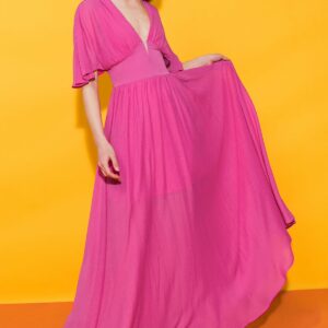 YOU FOUND MY HEART WOVEN MAXI DRESS