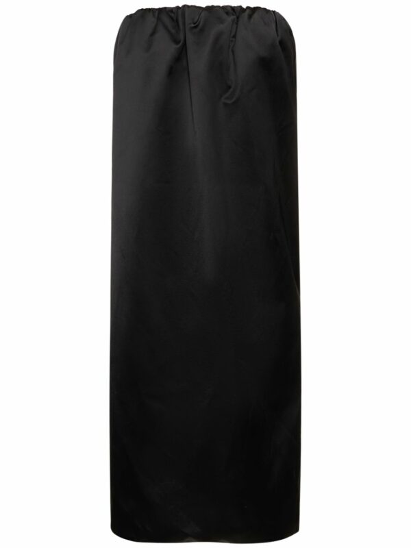 Yara Cotton Viscose Strapless Midi Dress