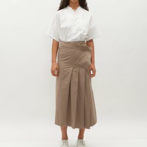 Y's Pleated Wrap Skirt ?? Beige Beige 1 Size: 1