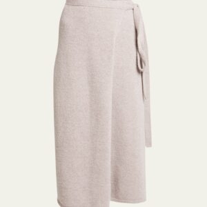 Zadie Wool-Blend Midi Wrap Skirt