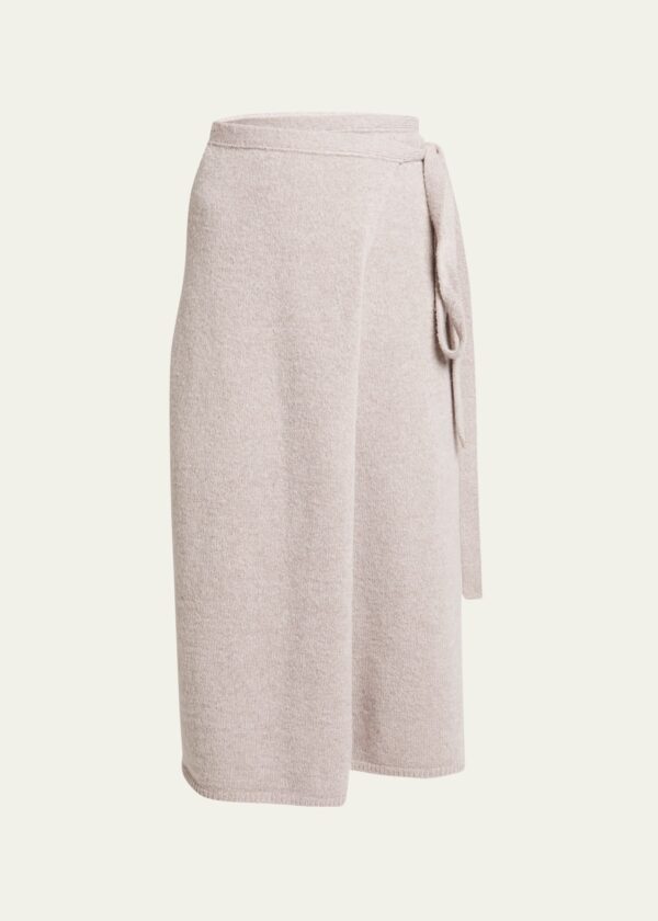 Zadie Wool-Blend Midi Wrap Skirt