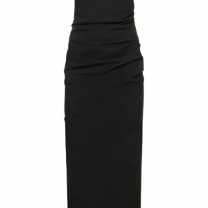 Zelie Strapless Tech Blend Maxi Dress