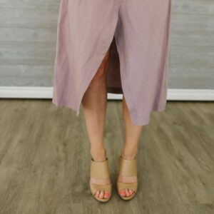 Zenya Wrap Skirt In Mauve