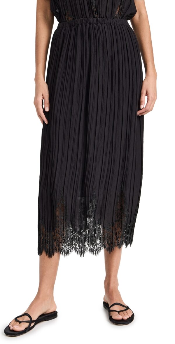 Zimmermann Pleated Skirt Black 3