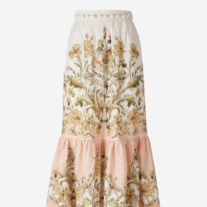 Zimmermann Tiered Chintz Skirt